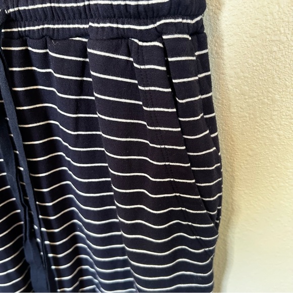 Daily Ritual Terry Sleeveless Jumpsuit Navy & White Size XS - Picture 5 of 7